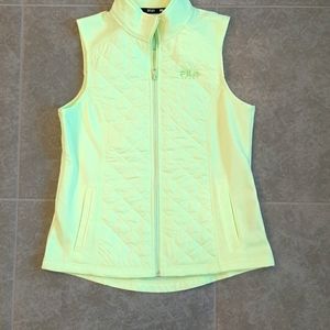 Neon yellow Fila Sport vest - size small